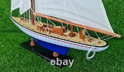 Endeavour Model Wooden Ship 24-inch Handmade Decor Home Display for Ship Lovers