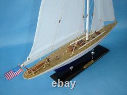 Enterprise 1930 America's Cup J Class Boat Yacht Wooden Model 20 Sailboat New