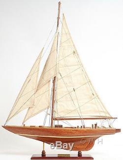 Enterprise 1930 America's Cup J Yacht 25 Wood Model Boat Assembled