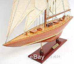 Enterprise 1930 America's Cup J Yacht 25 Wood Model Boat Assembled