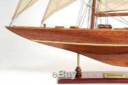 Enterprise 1930 America's Cup J Yacht 25 Wood Model Boat Assembled