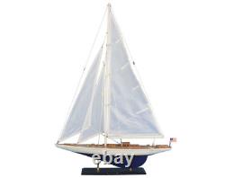 Enterprise 1930 America's Cup Yacht J Class Boat Wooden Model 24 Sailboat New