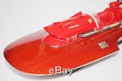 FERRARI HYDROPLANE 21 (53cm) Wood Boat Model