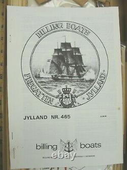 FREGATTEN JYLLAND NR-465 Model Wooden Ship By Billings Boats in Denmark NOS