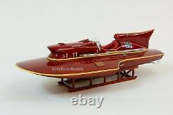 Ferrari Hydroplane 22 Handcrafted Wooden Racing Boat Model