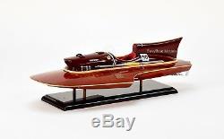 Ferrari Hydroplane 22 Handcrafted Wooden Racing Boat Model