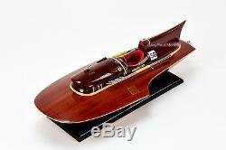 Ferrari Hydroplane 22 Handcrafted Wooden Racing Boat Model