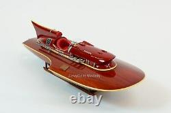 Ferrari Hydroplane 22 Handcrafted Wooden Racing Boat Model