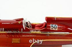 Ferrari Hydroplane 22 Handcrafted Wooden Racing Boat Model