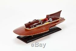 Ferrari Hydroplane 22 Handcrafted Wooden Racing Boat Model