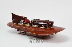 Ferrari Hydroplane 31 Handcrafted Wooden Racing Boat Model