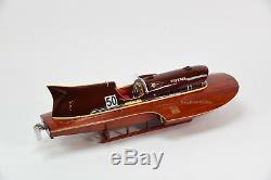 Ferrari Hydroplane 31 Handcrafted Wooden Racing Boat Model