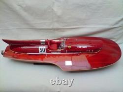 Ferrari Hydroplane 34 Beautiful Wooden Model Boat L50 Xmas Gift Free Shipping