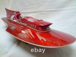 Ferrari Hydroplane 34 Beautiful Wooden Model Boat L50 Xmas Gift Free Shipping