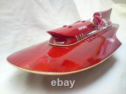 Ferrari Hydroplane 34 Beautiful Wooden Model Boat L50 Xmas Gift Free Shipping