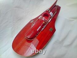 Ferrari Hydroplane 34 Beautiful Wooden Model Boat L50 Xmas Gift Free Shipping