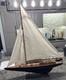 Fine Quality Planked Display Model Sailboat Sloop 33l 37t With Brass Fittings