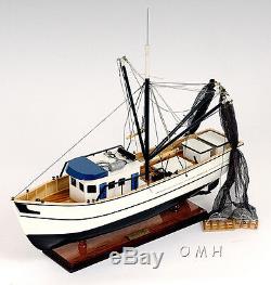 Forrest Gump Louisiana Shrimp Fishing Boat 25 Built Wood Model Ship Assembled