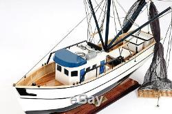 Forrest Gump Louisiana Shrimp Fishing Boat 25 Built Wood Model Ship Assembled