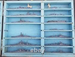 Framburg 27 Metal Ship ID Recognition Set 1943 Naval Models with Case Vintage SP25