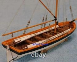 Frame Boat Model Building Kit Classic Skiff Wood Lifeboat