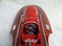 Free Shipping Ferrari Hydroplane 20 Beautiful Wooden Model Boat L50 Xmas Gift