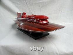 Free Shipping Ferrari Hydroplane 20 Beautiful Wooden Model Boat L50 Xmas Gift