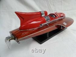 Free Shipping Ferrari Hydroplane 20 Beautiful Wooden Model Boat L50 Xmas Gift