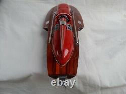 Free Shipping Ferrari Hydroplane 20 Beautiful Wooden Model Boat L50 Xmas Gift