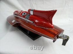 Free Shipping Ferrari Hydroplane 20 Beautiful Wooden Model Boat L50 Xmas Gift