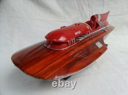 Free Shipping Ferrari Hydroplane 20 Beautiful Wooden Model Boat L50 Xmas Gift