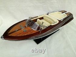 Free Shipping High Quality Riva Aquarama Lamborghini L70cm Wood Model Boat 26