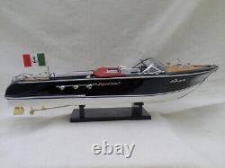 Free Shipping New Riva Aquarama 21 White-Red Seat Quality Wood Model Boat L50cm
