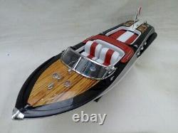 Free Shipping New Riva Aquarama 21 White-Red Seat Quality Wood Model Boat L50cm