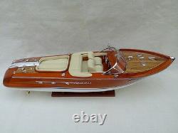 Free Shipping Quality Riva Aquarama 21 (L50cm) Cream Seat Wood Model Boat