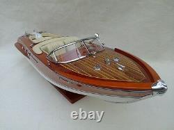 Free Shipping Quality Riva Aquarama 21 (L50cm) Cream Seat Wood Model Boat