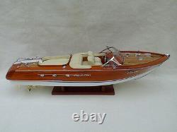 Free Shipping Quality Riva Aquarama 21 (L50cm) Cream Seat Wood Model Boat