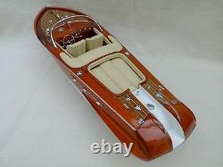 Free Shipping Quality Riva Aquarama 21 (L50cm) Cream Seat Wood Model Boat