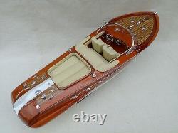 Free Shipping Quality Riva Aquarama 21 (L50cm) Cream Seat Wood Model Boat