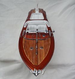 Free Shipping Riva Aquarama 21 White Seat Quality Wood Model Boat L50 Xmas Gift