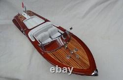 Free Shipping Riva Aquarama 21 White Seat Quality Wood Model Boat L50 Xmas Gift