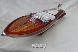 Free Shipping Riva Aquarama 21 White Seat Quality Wood Model Boat L50 Xmas Gift