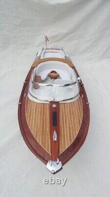 Free Shipping Riva Aquarama Gucci 26 Quality Wood Model Boat L70 Xmas Gift