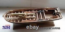 Full Ribs Armed Cannon Boat 1/36 Scale 42FT GUNBOAT Wood Ship Model Kit Shicheng