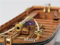 Full Ribs Armed Cannon Boat 1/36 Scale 42FT GUNBOAT Wood Ship Model Kit Shicheng