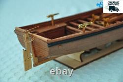 Full Ribs Armed Cannon Boat Scale 1/36 14 Wood Ship Model Kit Shicheng