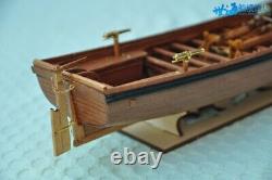 Full Ribs Armed Cannon Boat Scale 1/36 14 Wood Ship Model Kit Shicheng