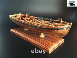 Full Ribs Armed Cannon Boat Scale 1/36 14 Wood Ship Model Kit Shicheng