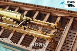 Full Ribs Armed Cannon Boat Scale 1/36 14 Wood Ship Model Kit Shicheng