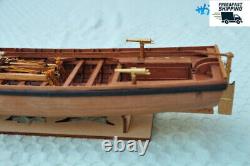 Full Ribs Armed Cannon Boat Scale 1/36 14 Wood Ship Model Kit Shicheng